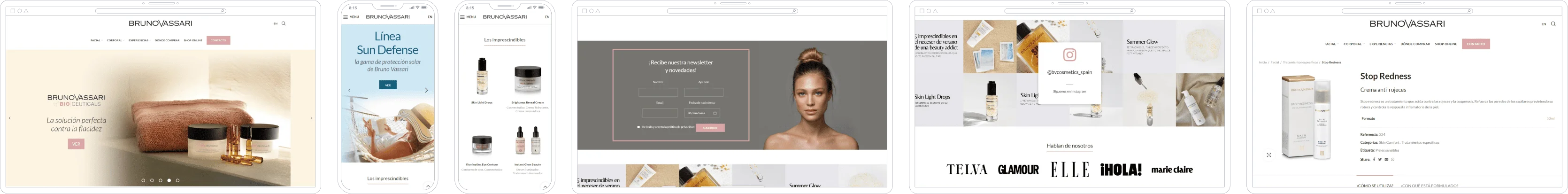 web Bruno Vassari en WordPress
