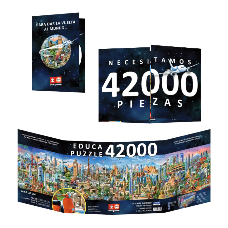Cuatriptico de presentacion Puzzle 42000 Educa