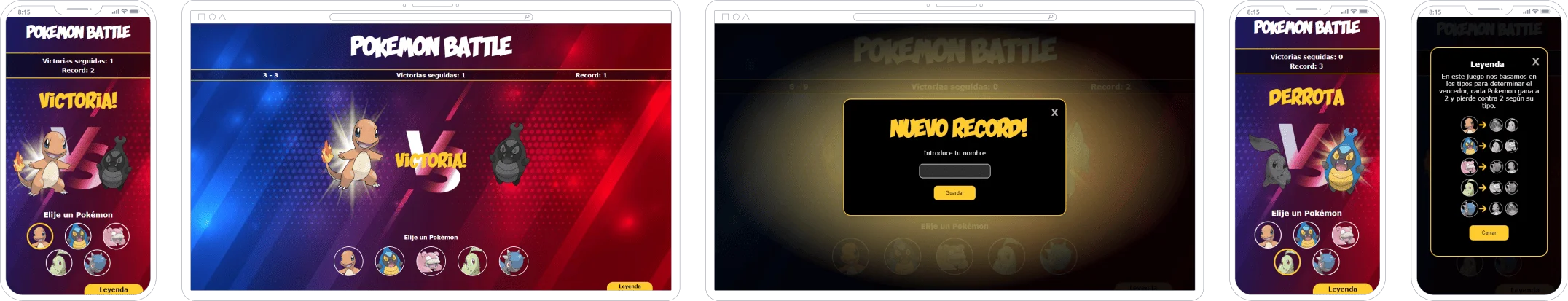 portfolio juego Pokemon